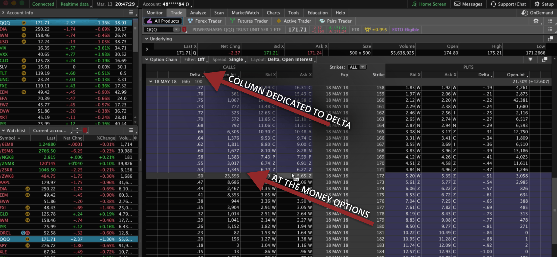 Delta Hedging Example