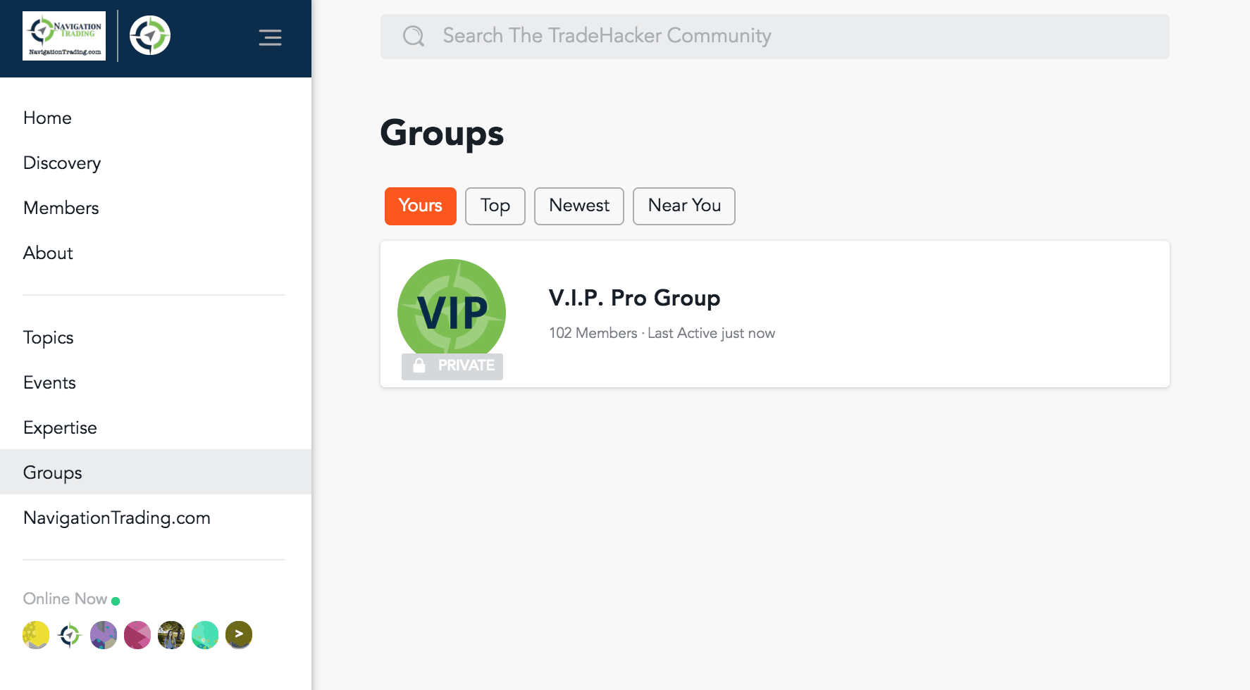 VIP Pro Group Page Image